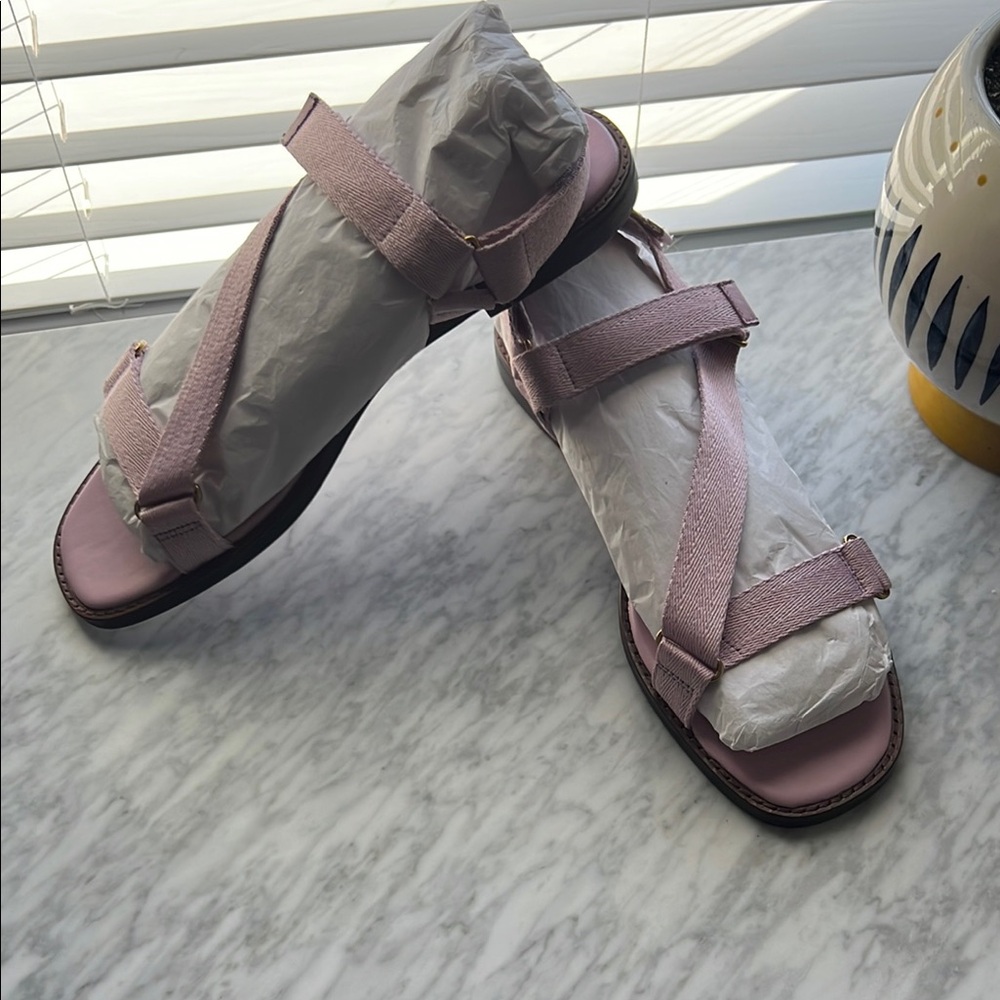 Lavender Strappy Sandals